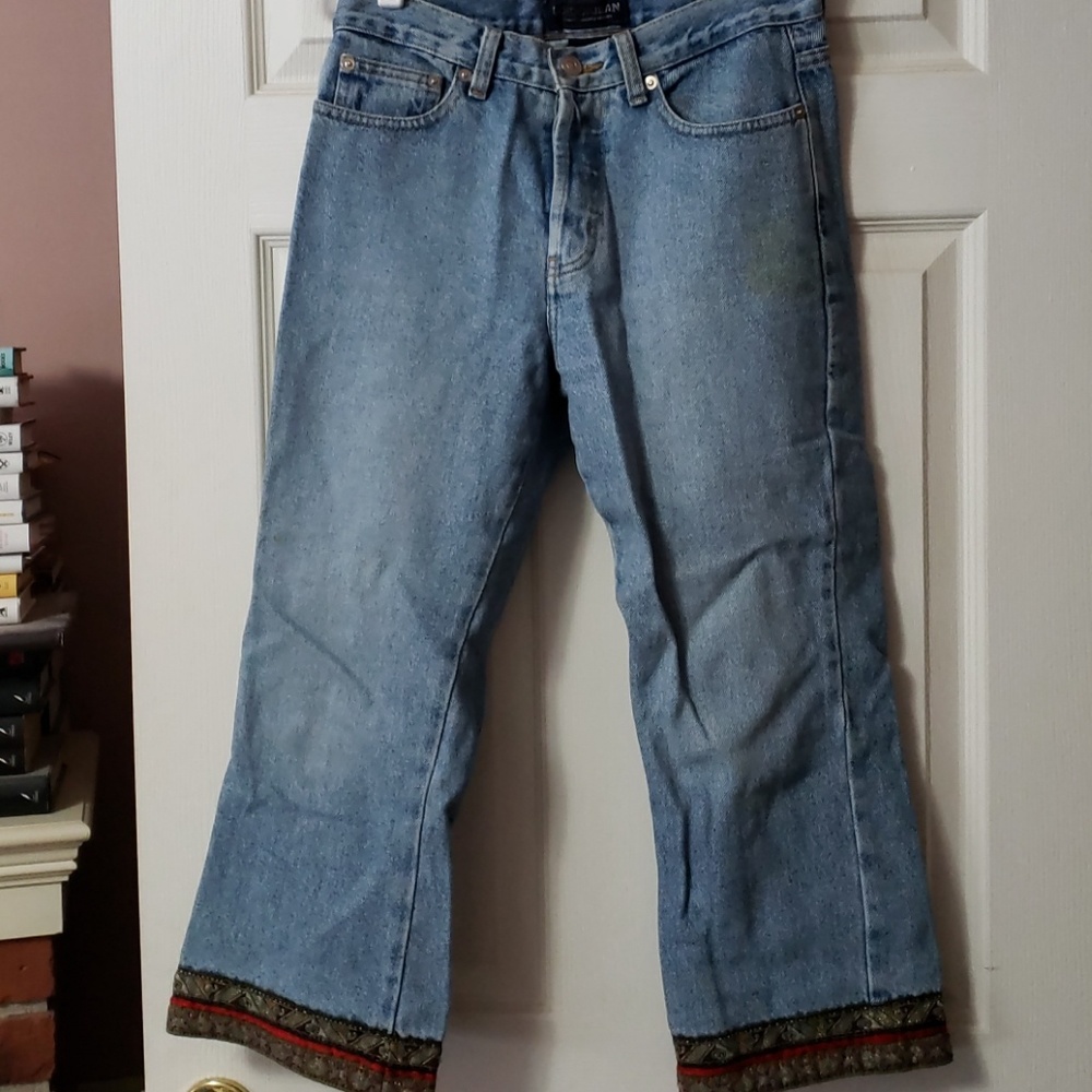 London Jean w/ Emroidered Cuffs Size 2